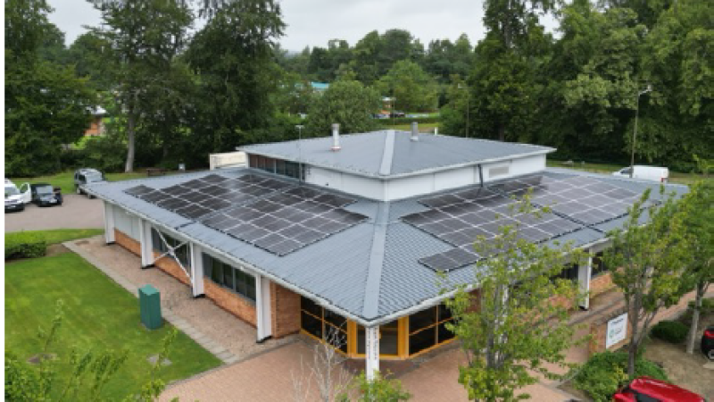 Solar Pannels on the Edinburgh Instruments Building